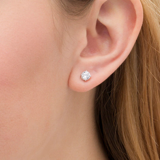 1 CT SOLITAIRE EARRINGS (SCREWBACK) ⭐ ✨