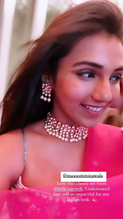 Festive  POLKI CHOKER SET WITH EARRINGS - BEST SELLER 🫰🏻