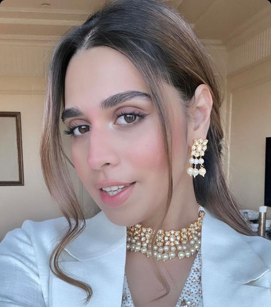 Festive  POLKI CHOKER SET WITH EARRINGS - BEST SELLER 🫰🏻