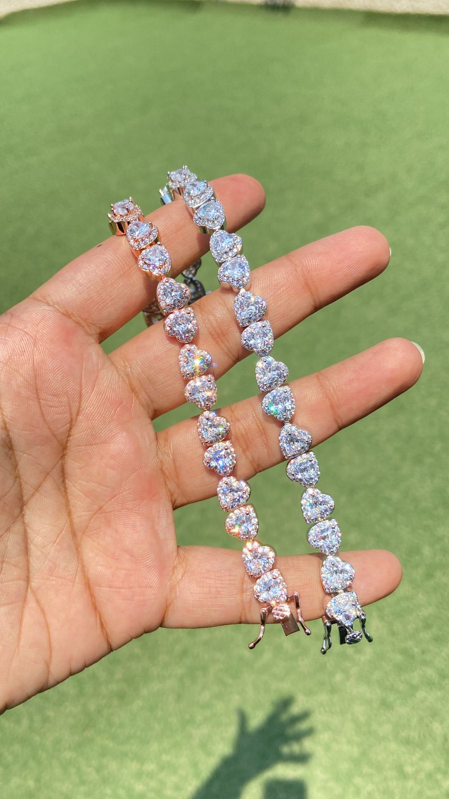 Classic Heart Tennis Bracelet