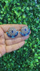 pink / blue meena earrings