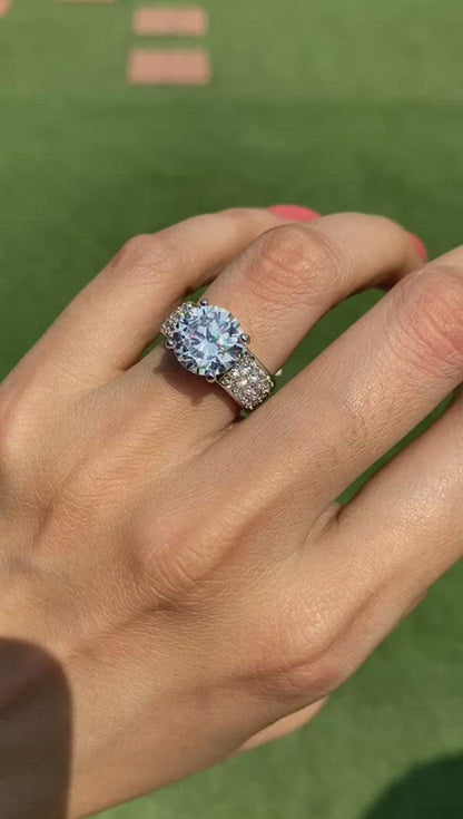 3 Ct Solitaire band ring (Get a FREE GIFT) 💍