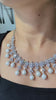 Pearl Droplets necklace set with Earrings
