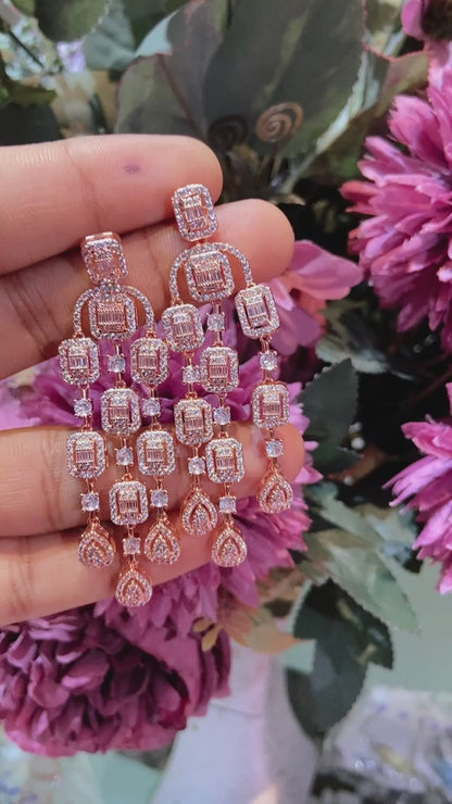 Clustered cocktail earrings