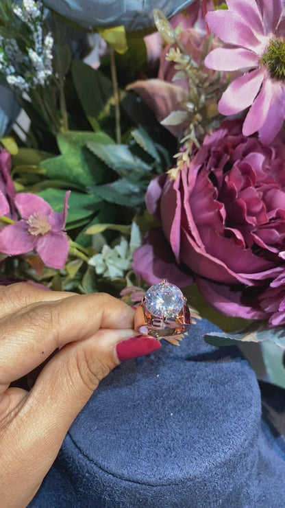 6 CT ROCK BLING RING (ADD TO CART AND GET A FREE GIFT)⭐