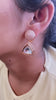 Rosegold Polki drop earrings