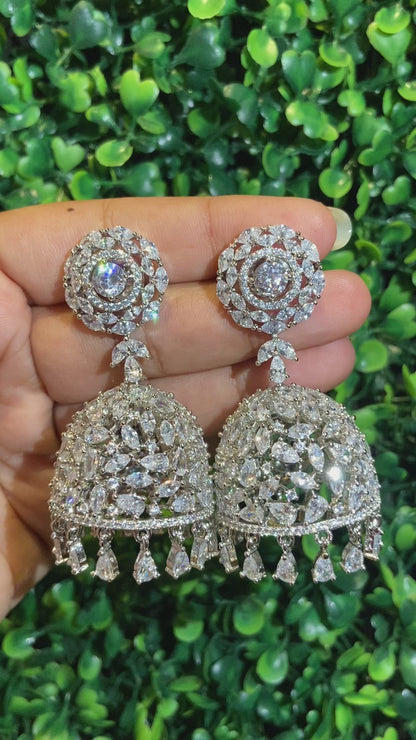 Diamanté Jhumkas