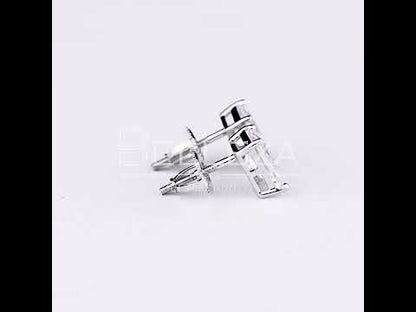 EMERALD CUT MEDIUM SOLITAIRE EARRINGS
