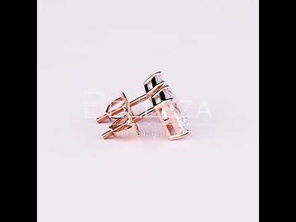 EMERALD CUT MEDIUM SOLITAIRE EARRINGS