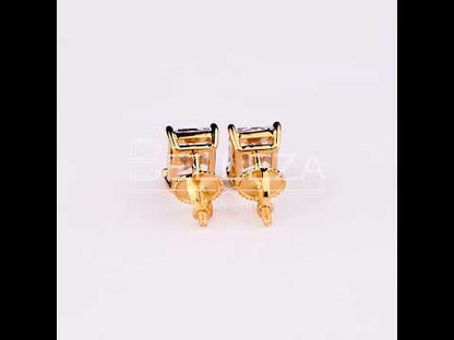 EMERALD CUT MEDIUM SOLITAIRE EARRINGS