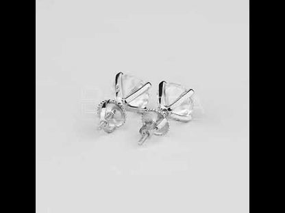 2 CT SOLITAIRE EARRINGS (SCREWBACK) (Get a FREE GIFT)