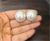20mm HALF Pearl earring