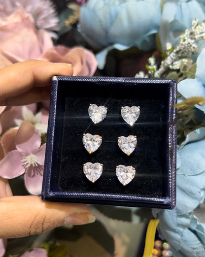 3 CT Daily wear heart Soliatires