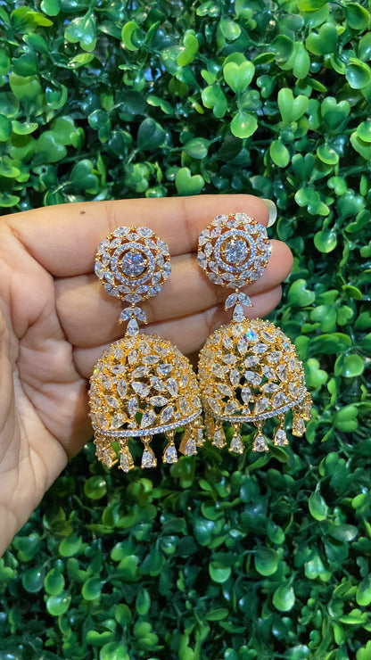 Diamanté Jhumkas