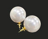 30mm oversized full pearl earrings