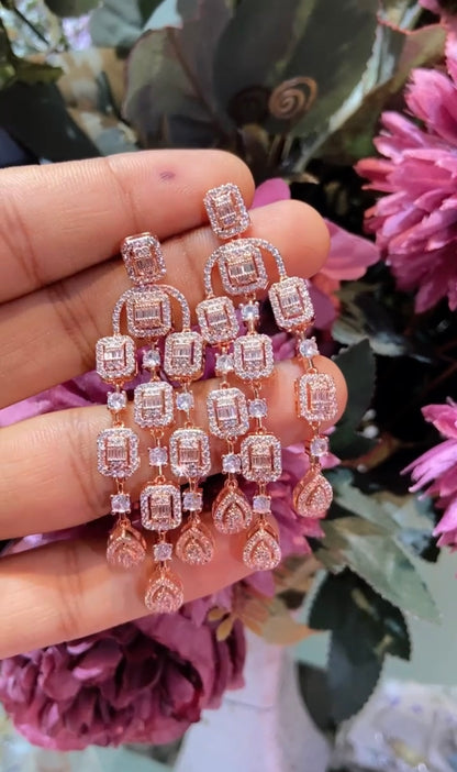 Clustered cocktail earrings