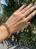 Emerald cut rainbow Openable bracelet 🌈