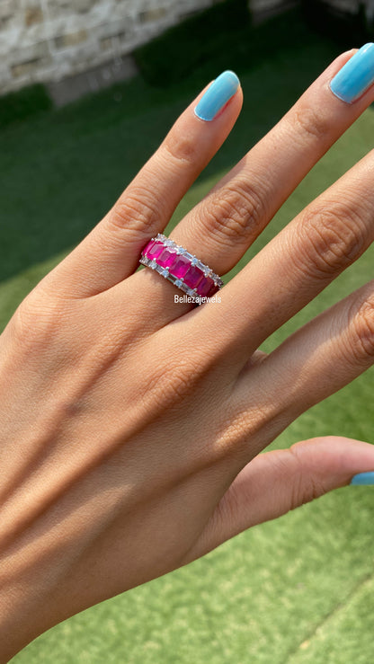 Coloured eternity rings 💍