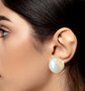 20mm HALF Pearl earring