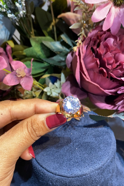 6 CT ROCK BLING RING (ADD TO CART AND GET A FREE GIFT)⭐