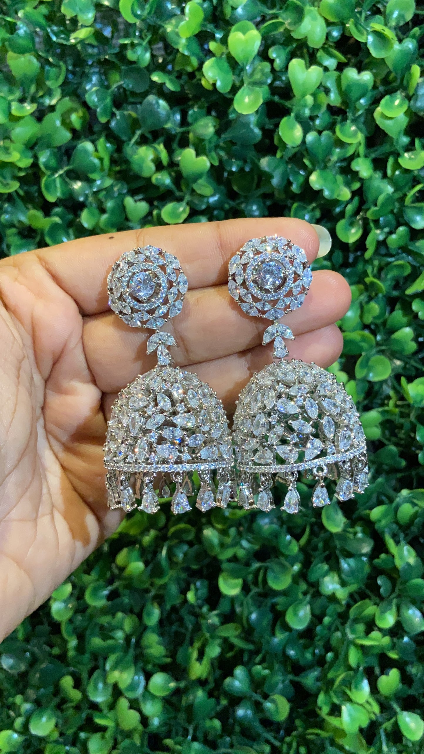 Diamanté Jhumkas