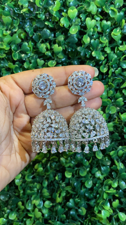 Diamanté Jhumkas
