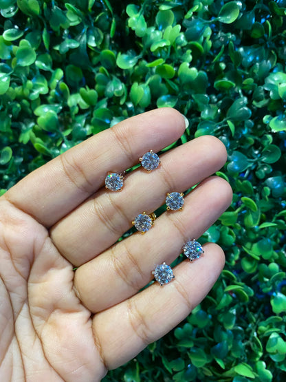 1 CT SOLITAIRE EARRINGS (SCREWBACK) ⭐ ✨