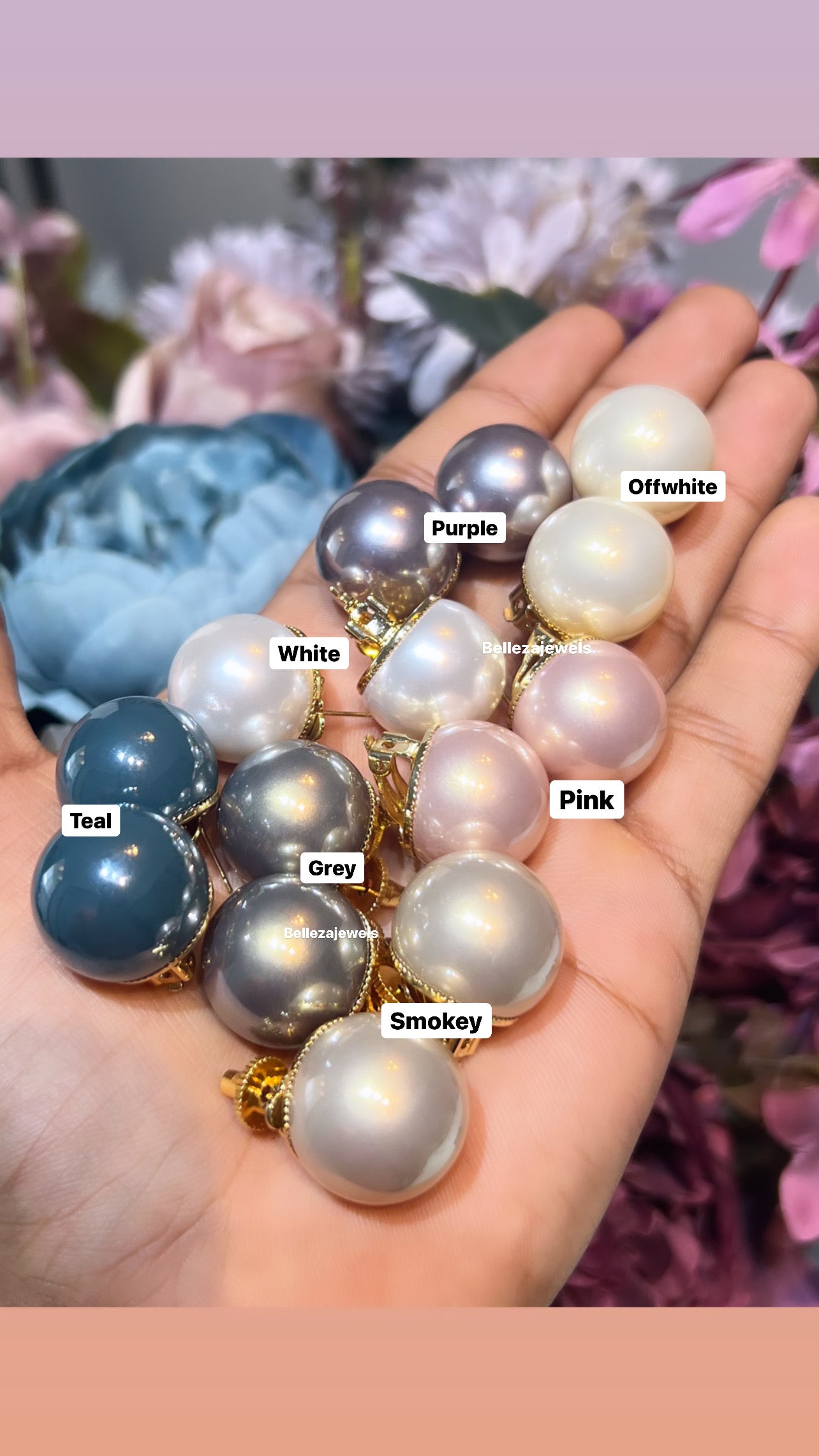 20mm pearls with clip