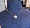 Heart evil eye pendant chain 🧿