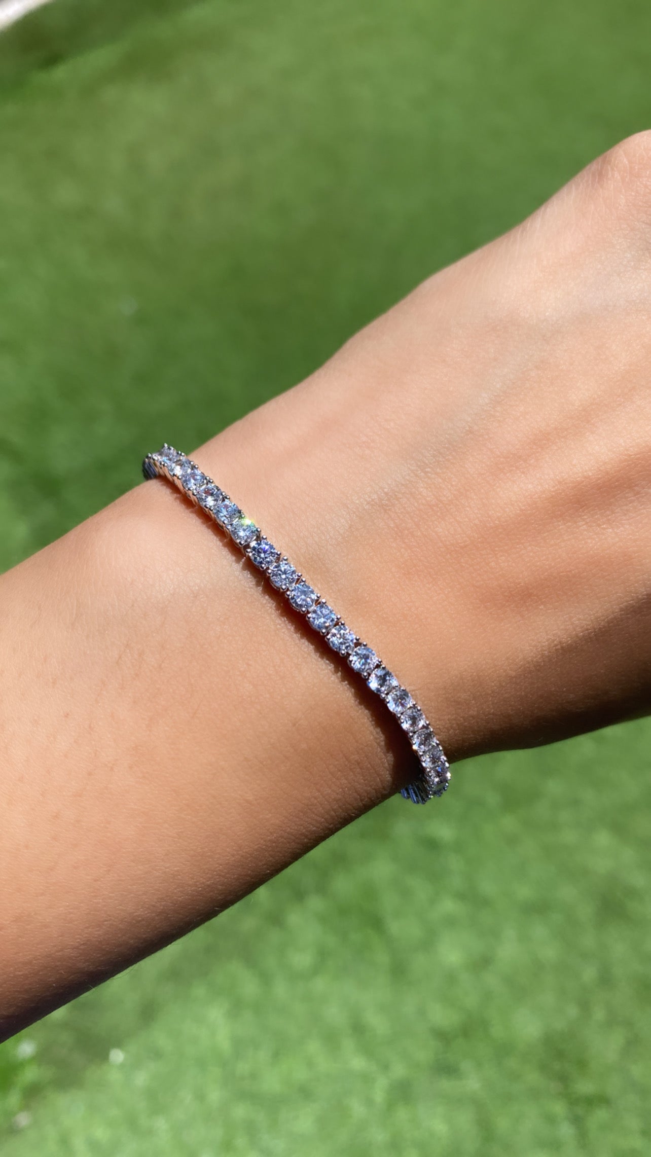 3mm small (0.10ct) round tennis bracelet ⭐ ADD TO CART AND GET FLAT 20% OFF 🔝