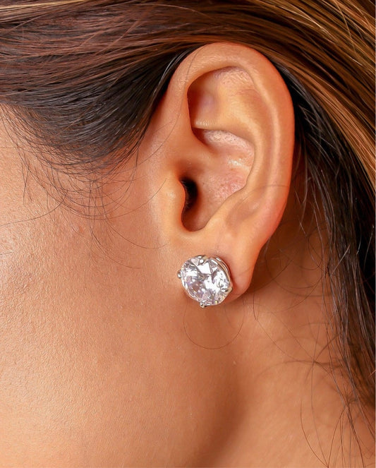 5 CT round screwback solitaires (Get a FREE GIFT)