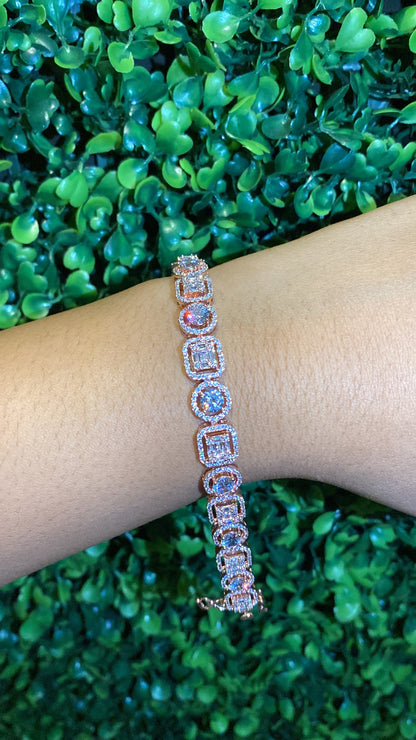 cluster classic tennis bracelet