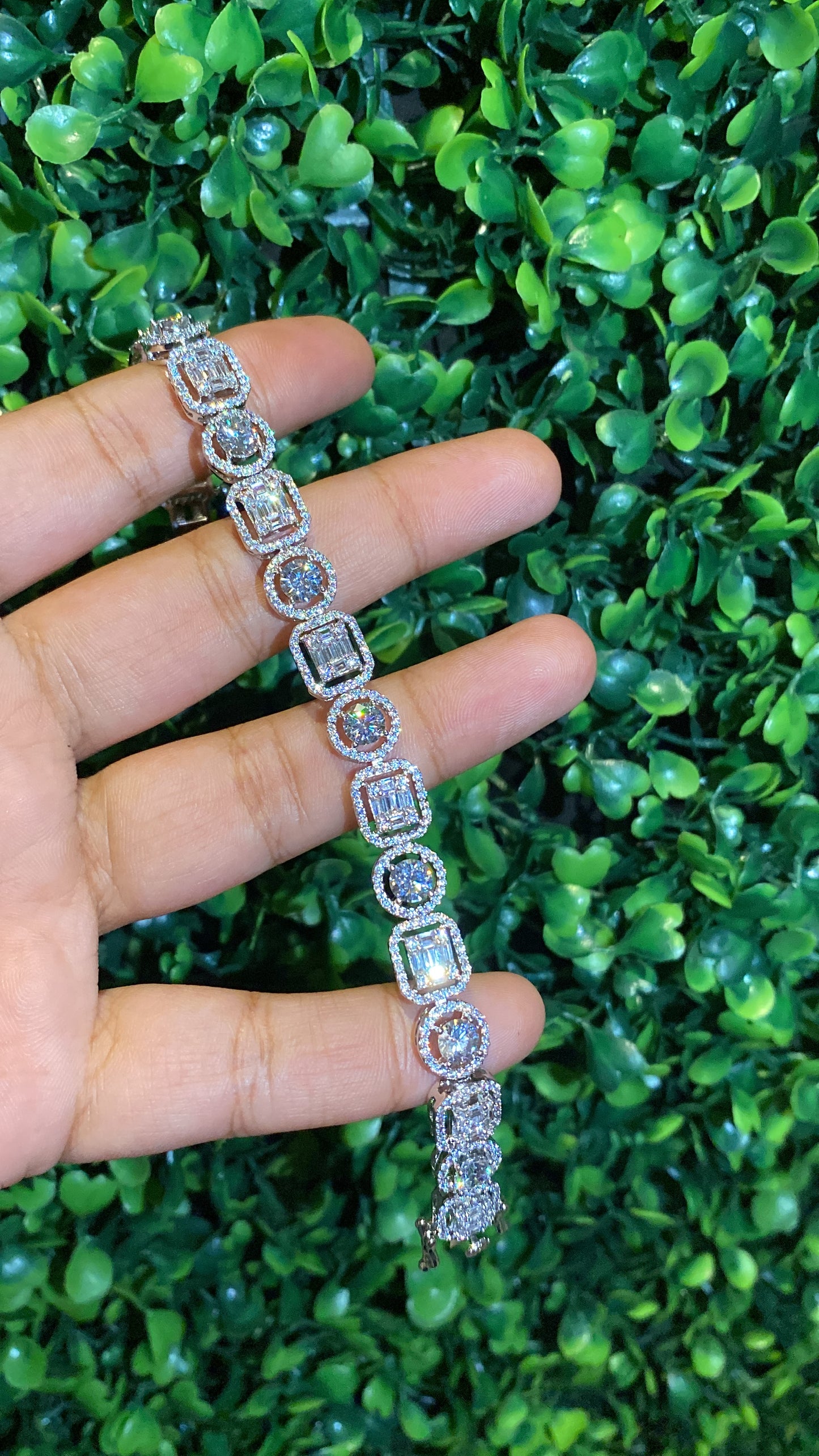 cluster classic tennis bracelet